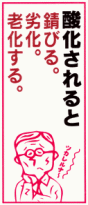 酸化されると